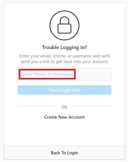 Confirm who you are instagram rest password